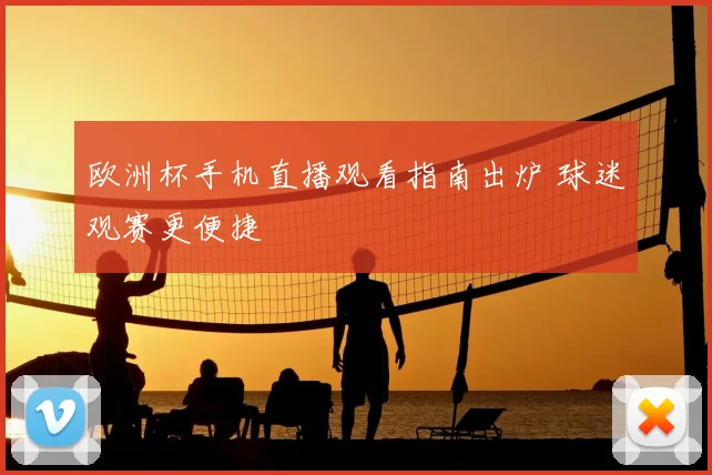 欧洲杯手机直播观看指南出炉 球迷观赛更便捷